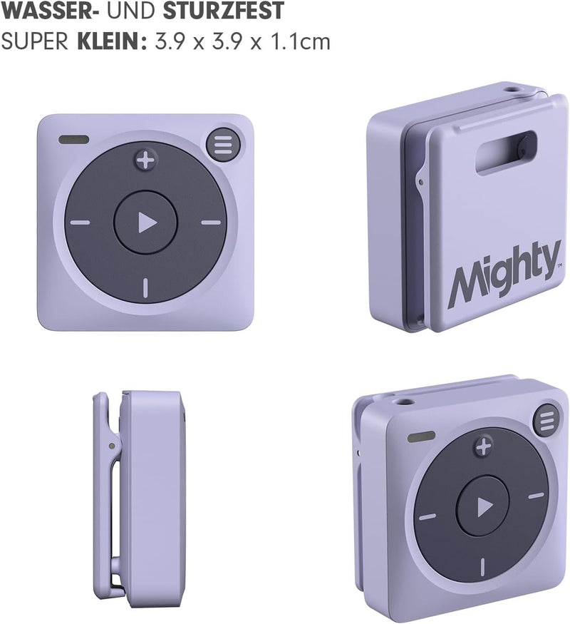 Mighty 3 Spotify Music-Player - Kompatibel mit Bluetooth & kabelgebundenen Kopfhörern - Speicher für