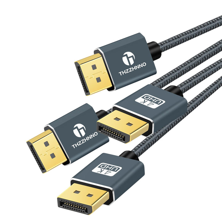 4K DisplayPort Kabel 5M 2 Stück, Display Port Male 1.2 Kabel für Laptop, PC, Gaming Monitor, TV Cabl