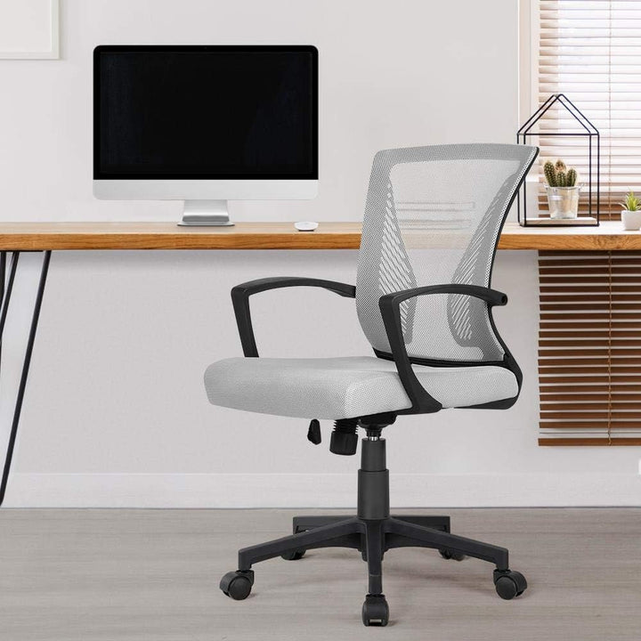 Yaheetech Bürostuhl Schreibtischstuhl Drehstuhl mit Netzrücken Chefsessel Office Stuhl höhenverstell