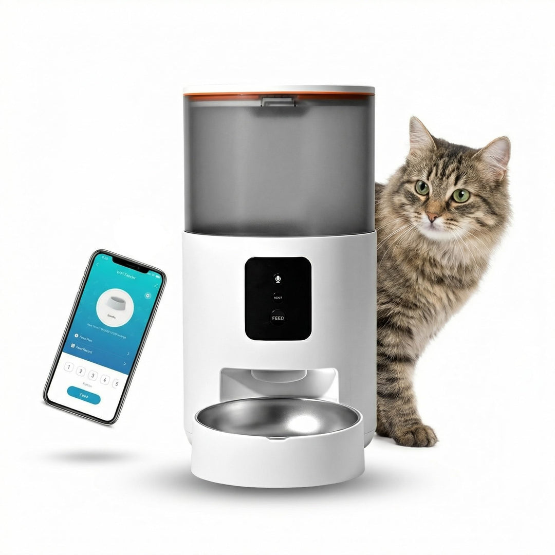 Futterautomat, Automatischer Futterspender für Katze und Hund, 3L – WiFi
