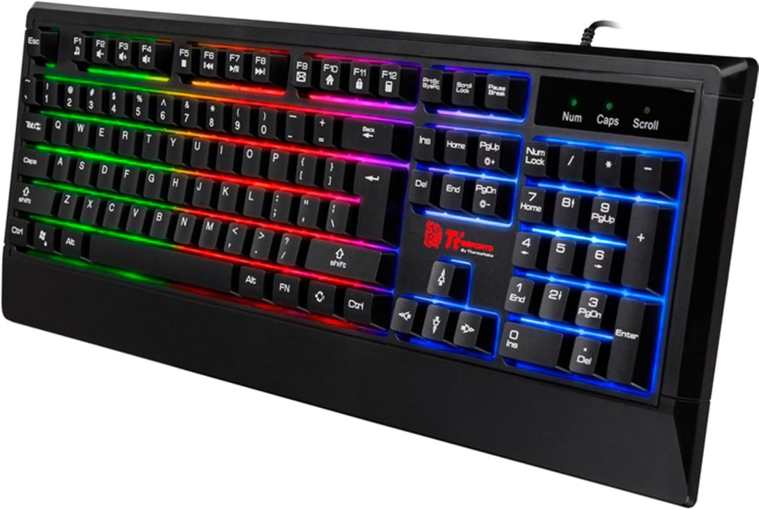 Tt Esports/Thermaltake Challenger Combo RGB (GER) | Tastatur-Maus-Set | Ergonomisch | rechts-und lin