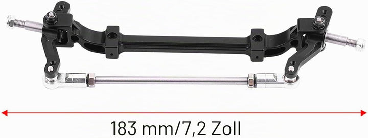 KIMISS Lesu 1/14 Aluminiumoy Lenkachse Aluminiumoyont End Lenkradachse für 1/14 RC Traktor LKW