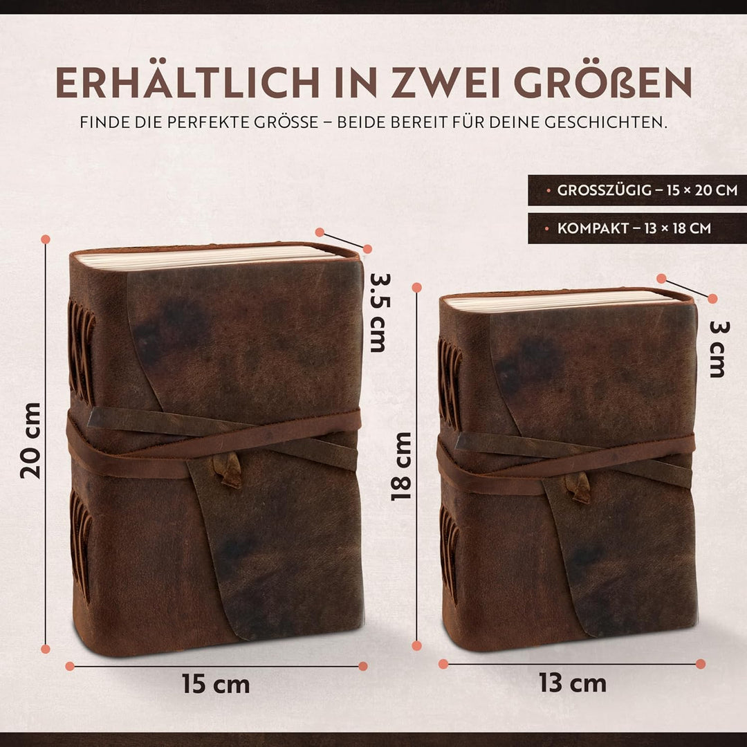Leder-Tagebuch für Herren, handgefertigtes Vintage-Leder-Tagebuch für Frauen, Herren-Tagebuch zum Sc