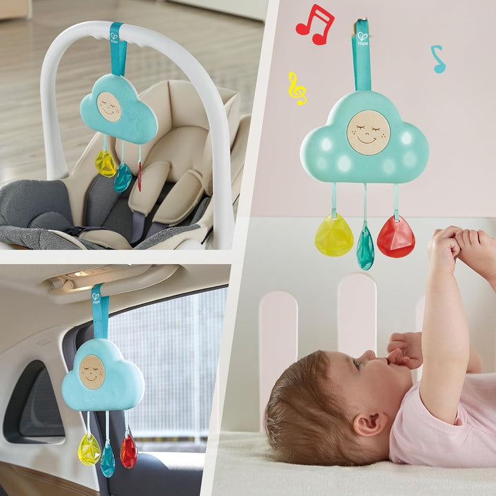 Hape Musikalisches Wolkenlicht für Säuglinge | Beruhigt weinende Babys, Höhenverstellbar, 2 Modi: 20