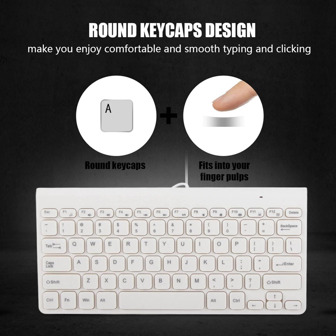 Tastatur- und Maus-Set, Tastatur und Maus, kabelgebunden, kompakte Grösse, leicht, ultradünn, USB-Ta