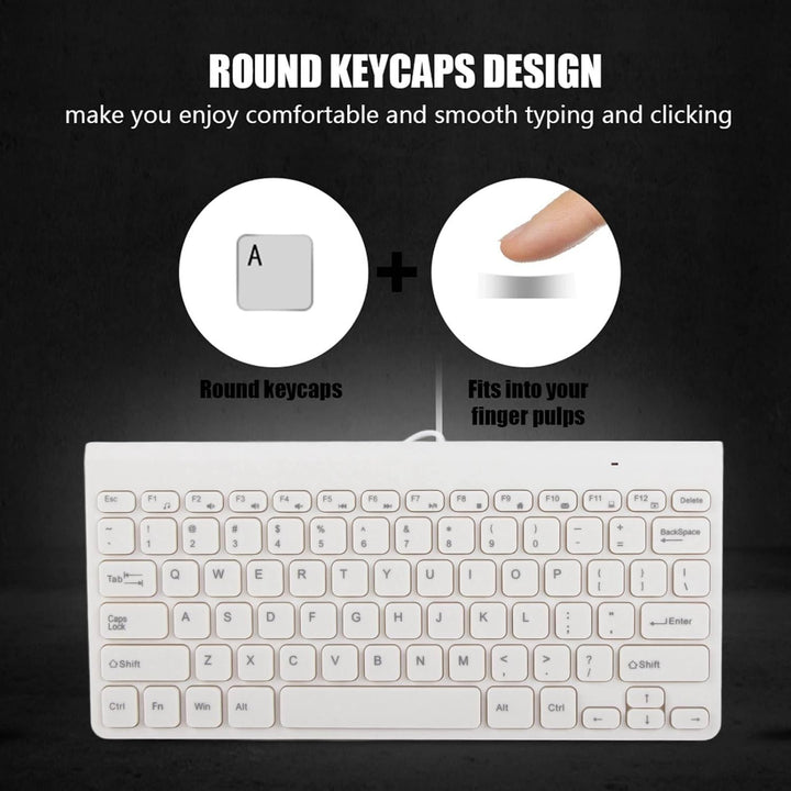 Tastatur- und Maus-Set, Tastatur und Maus, kabelgebunden, kompakte Grösse, leicht, ultradünn, USB-Ta