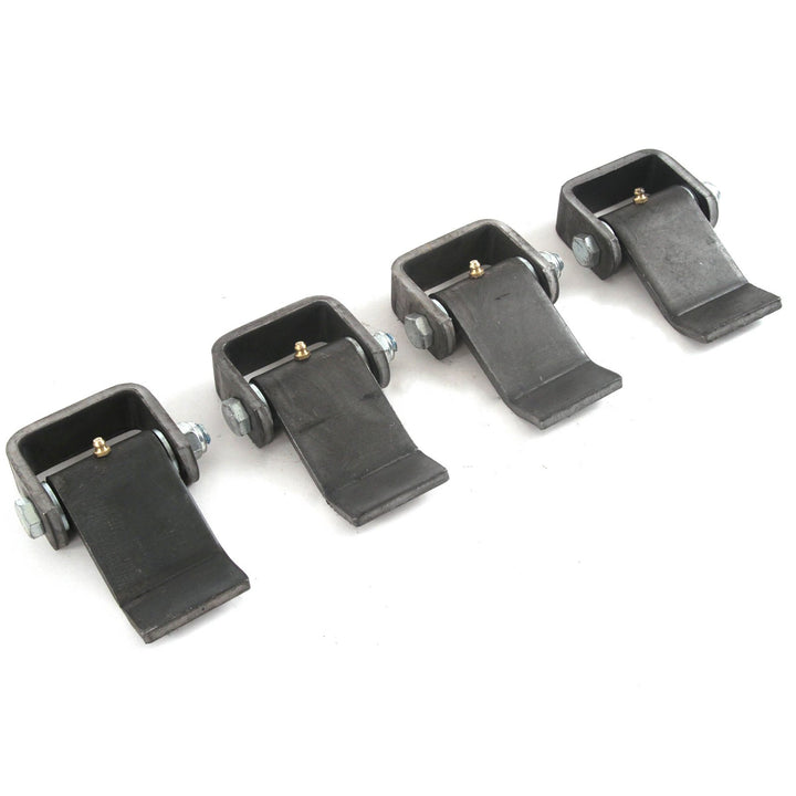 4 Stück Stahl Style kurz Leaf Scharnier mit Fett Zerk Armatur zum Anschweissen Heavy Duty greaseable