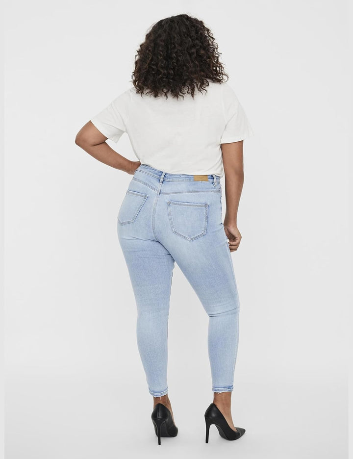 VERO MODA CURVE Damen Jeanshose 50W / 32L Light Blue Denim, 50W / 32L Light Blue Denim