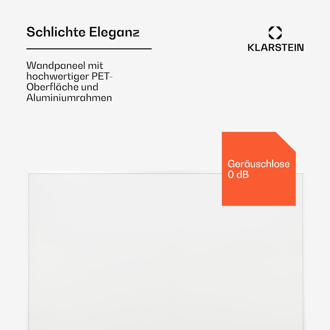 Klarstein Infrarotheizung mit Thermostat, 600W Elektroheizung, Smart Home Infrarotheizung zur Wandmo