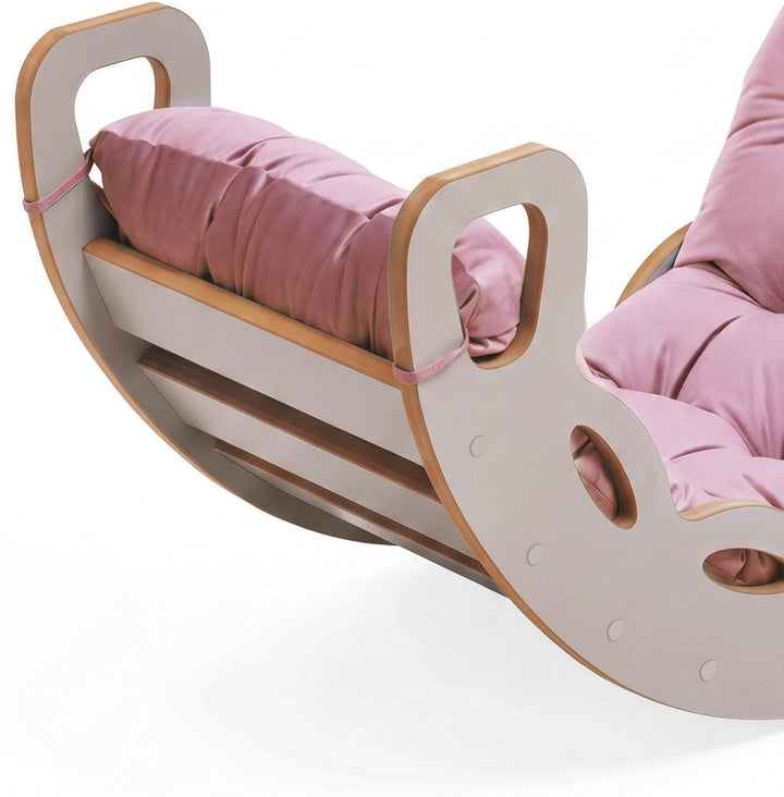 MISIOO Klettergerüst Indoor ab 1 Jahr, Montessori Kletterbogen 4in1 mit Rutsche, Kletterwand &amp; Kisse