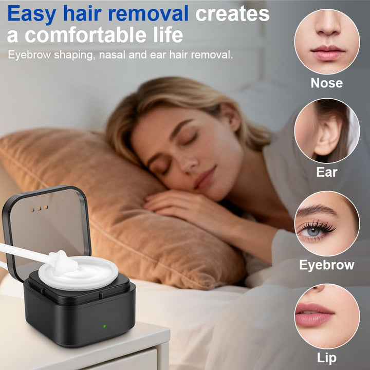 Waxing Set, Wax Maschine Set, Wachsschmelzer Wachsgerät zur haarentfernung, Warmwachs Haarentfernung