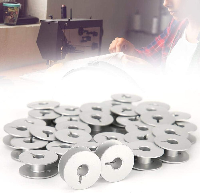 Spulenkapsel, 100 Stück 55623A Aluminiumspulen Schlitz, Industrienähmaschinenteile für Universal für