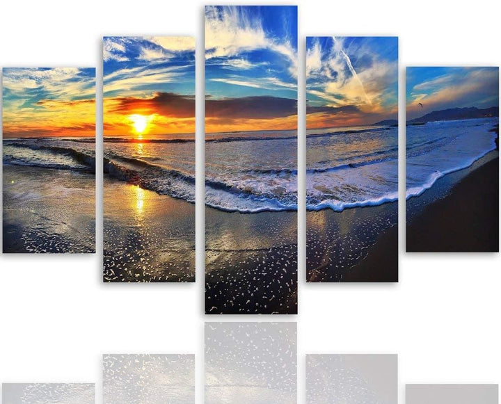 Feeby. Leinwandbild - 5 Teile - Bilder, Wand Bild, Wandbilder, Kunstdruck XXL, 5-Teilig, Typ A, 150x