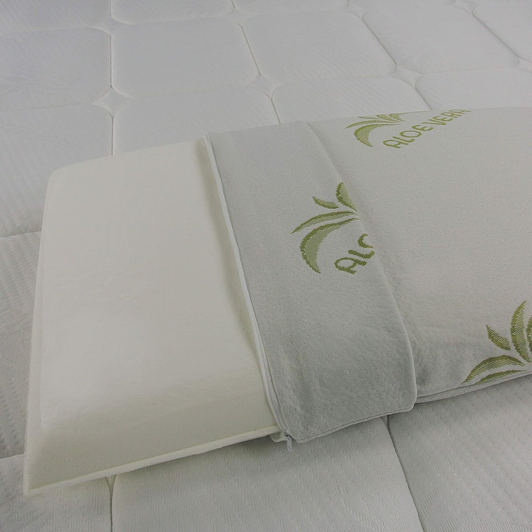 Baldiflex Soap Memory Foam Kissen, Aloe Vera Bezug, Weiss, 2er Pack