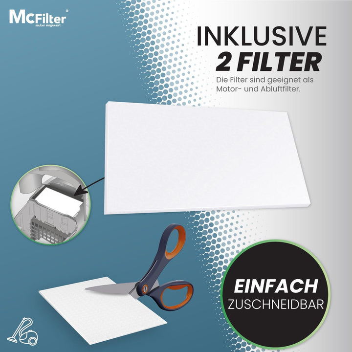 McFilter I 20 Staubsaugerbeutel als Alternative für Swirl PH86 I geeignet für Philips, AEG, Electrol