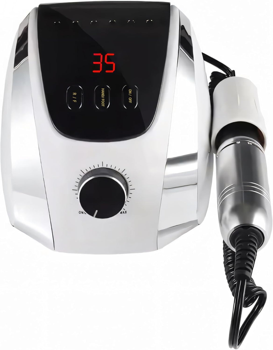 Retoo Nagelfräser Elektrische 35000 U/Min 65W Professionelle Nagelfeile mit LED Display Fräser für G