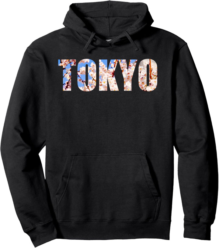 Tokyo Cherry Blossom Flower City Apparel Pullover Hoodie