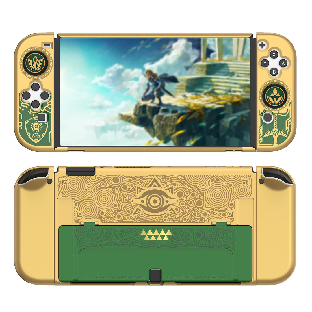 IINE Dockable Switch OLED Schutzhülle,Hartschalen-Schutzhülle Kompatibel für NintendoSwitch OLED,Swi