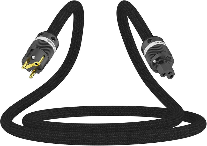Monosaudio P903 HiFi Buchse Netzkabel 2.5Sq 1M Kupfer Abschirmung Kaltgerätekabel 2 polig Hi-End OFC