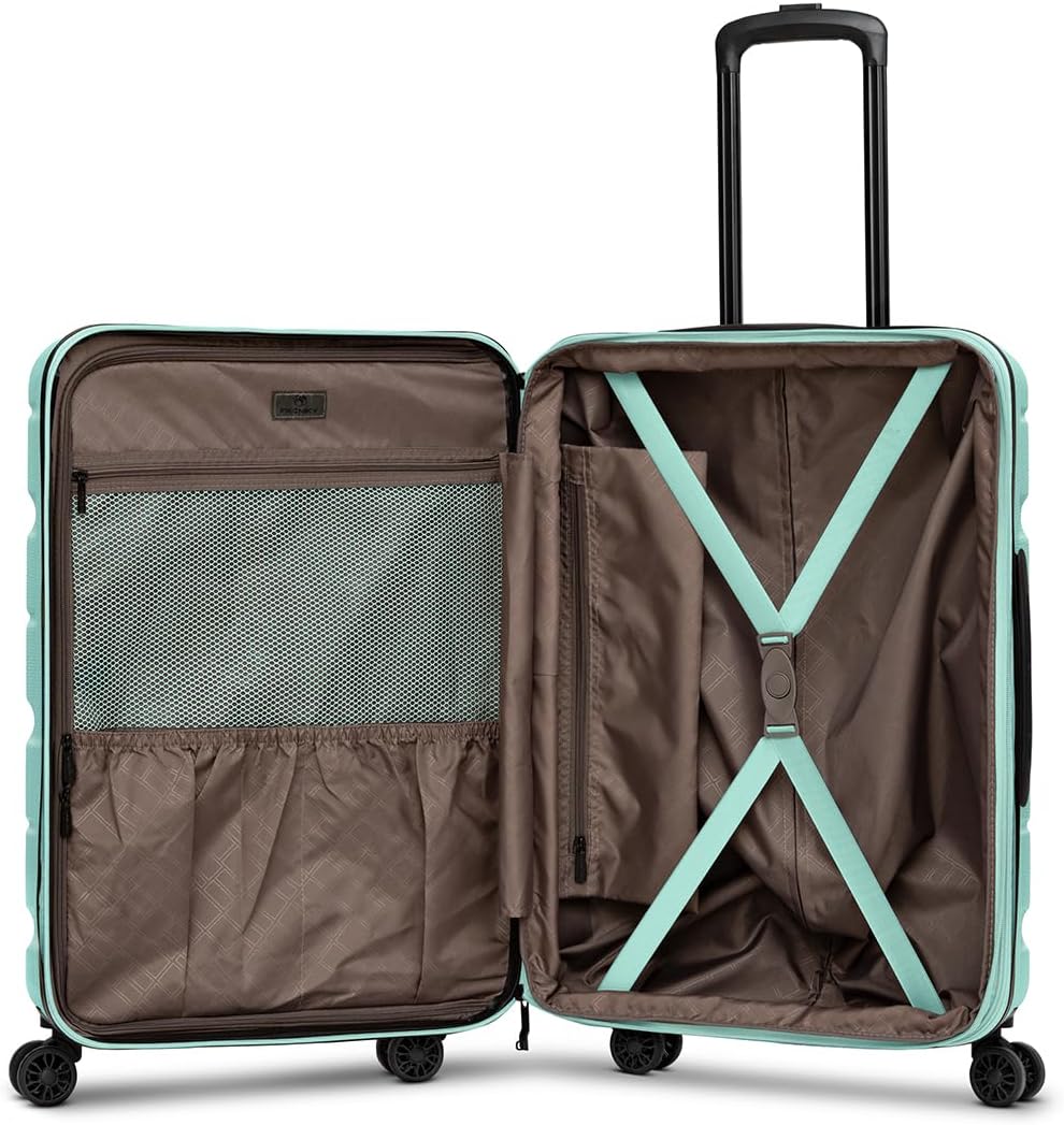 Franky Munich 4.0 Koffer Set | Trolley Hartgepäck - Handgepäck Koffer mit 4 Rollen Einer Dehnfalte,