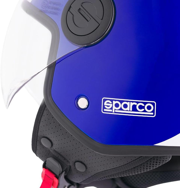 Sparco Riders SP601 Demi-Jet Motorradhelm, Scooter Helm ECE 22.06 Homologiert, Demi-Jet Helm mit Ant