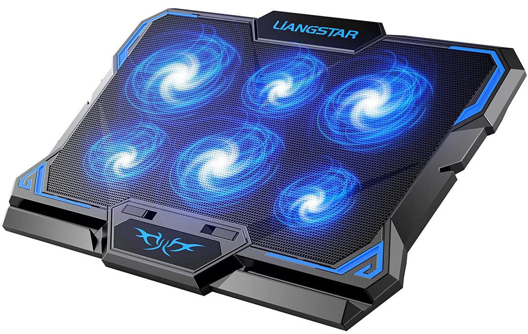 LIANGSTAR Laptop Kühler | Laptop Kühlpads für 12-17 Zoll Notebook | 6 Lüfter mit LEDs | 2200 RPM | G