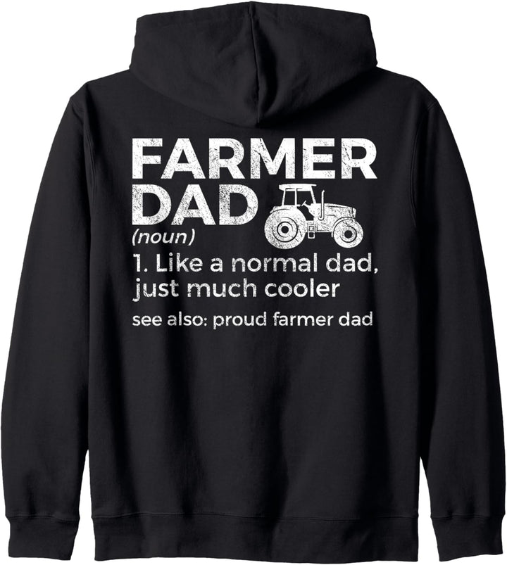 Stolzer Farmer Papa Definition Lustiges Farmen Kapuzenjacke