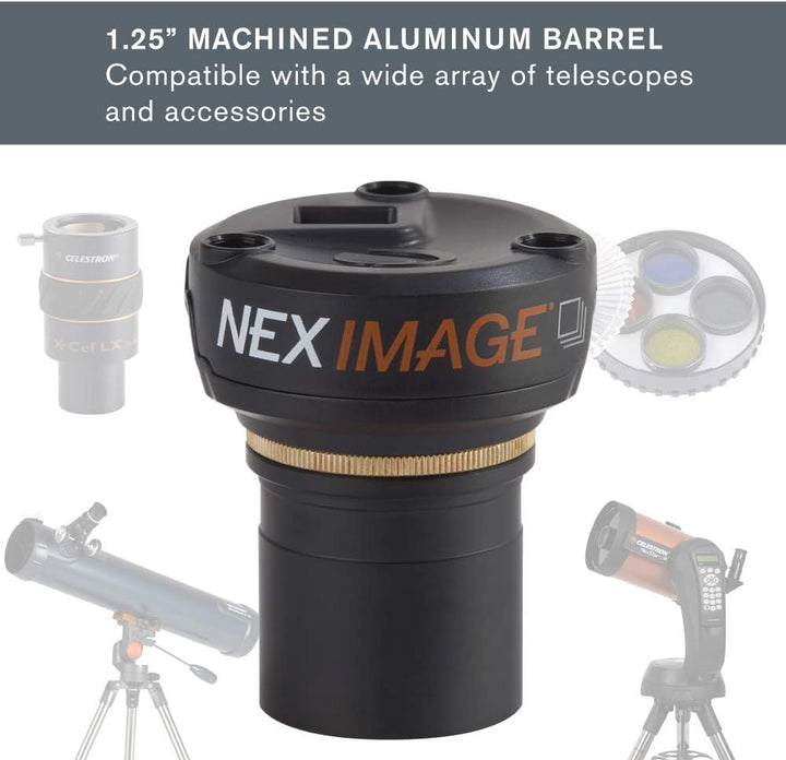 Celestron NexImage 10 Solar System Farbkamera, Schwarz NexImage 10 Sonnensystem, Color Imager, NexIm