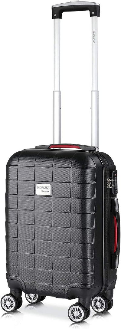 Monzana® 2er Set Koffer Boardcase M, XL Gelgriffe TSA Schloss Reisekoffer Trolley Kofferset Handgepä