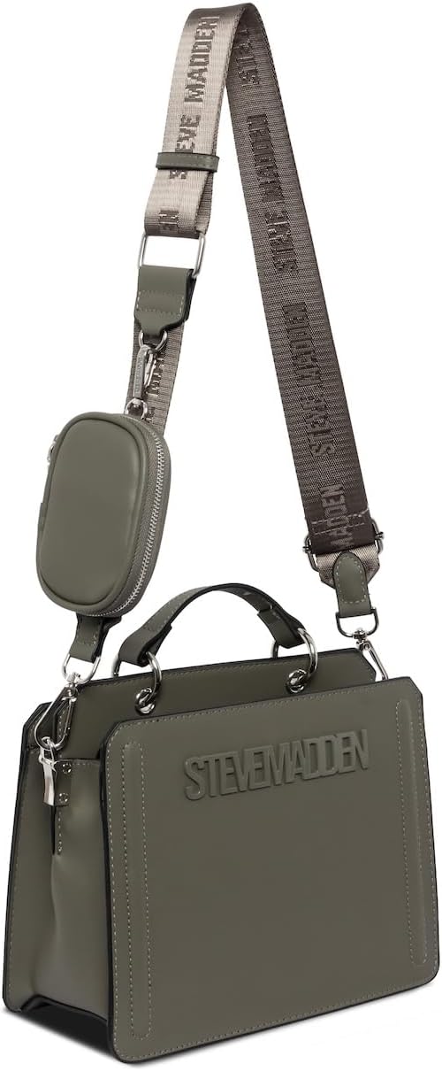 Steve Madden Bevelyn wandelbare Tragetasche Einheitsgrösse Oliv/Blatt für Mich (Leaf It To Me), Einh