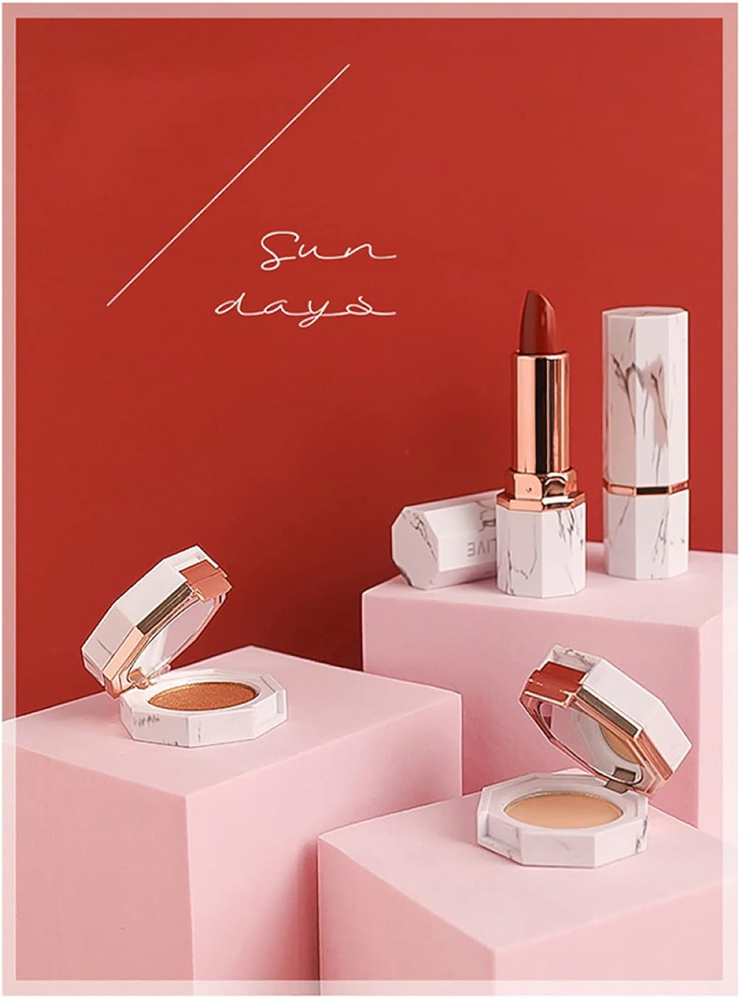 Selens Fotografie Requisiten Geometrische Würfelschaumformen 6 Stück Rosa Hintergrund Schaum Requisi