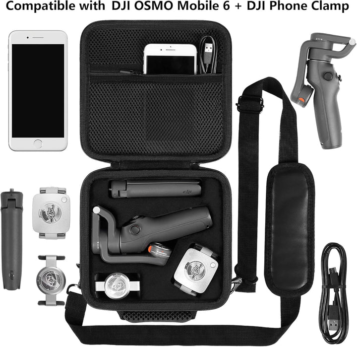 co2CREA Harte Reiseschutzhülle Etui Tasche für DJI OSMO Mobile 6 Smartphone-Gimbal-Stabilisator Hand