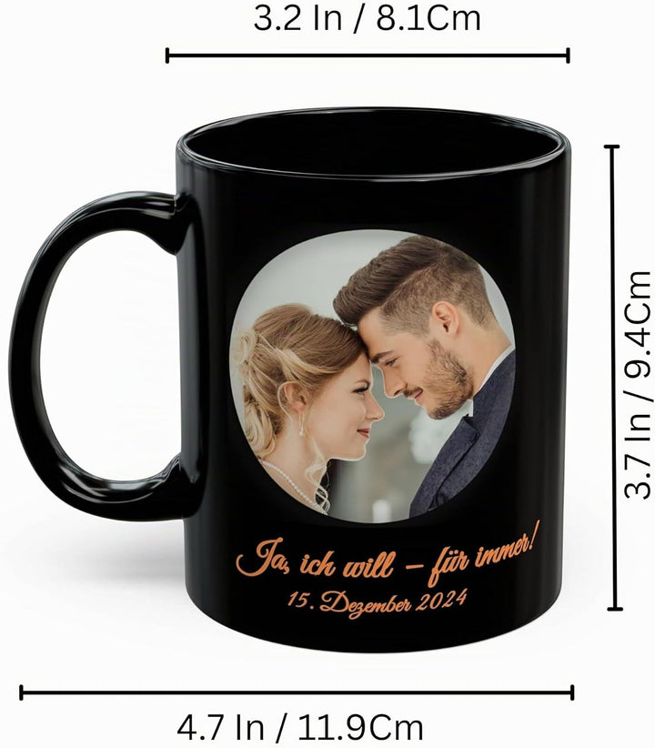 Individuelle Tasse mit Bild oder Text Ihrer Uploads, personalisierte Tasse, mikrowellen- und spülmas