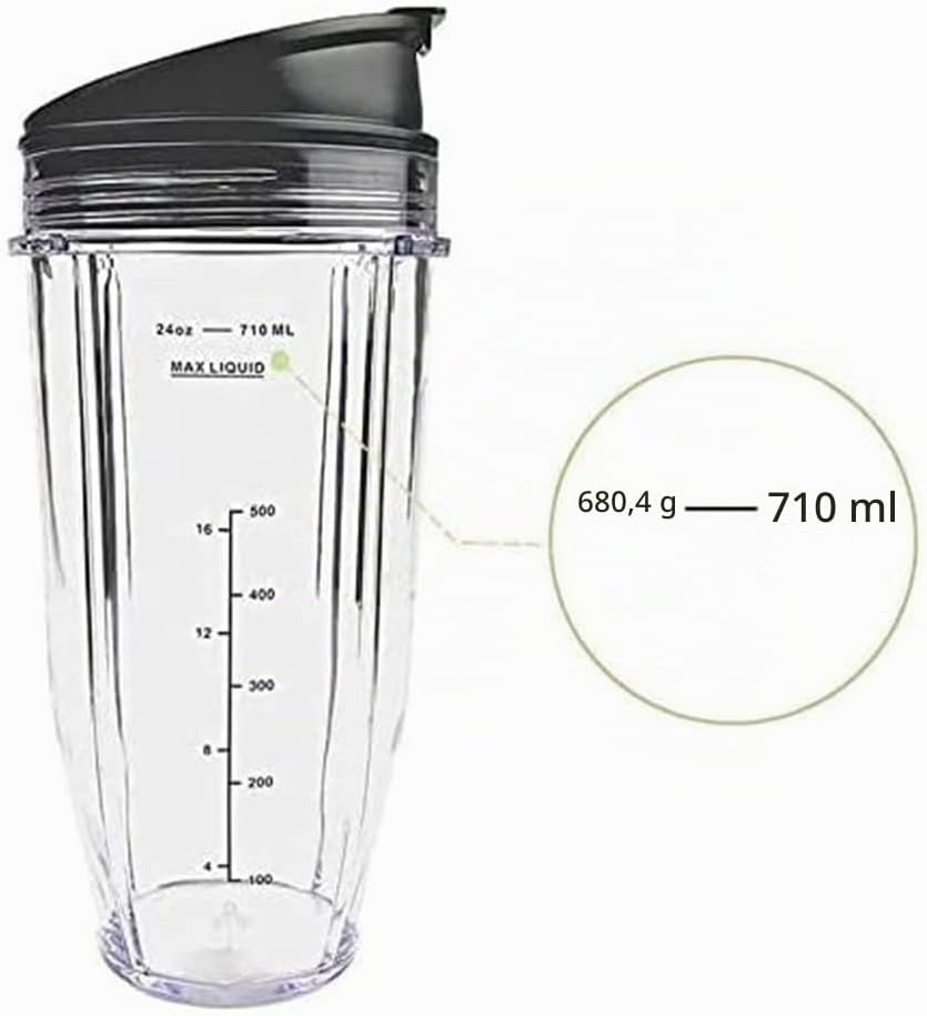 24Oz Ersatzbecher Kompatibel für BN401, BN701, SS101, BN400, BN800, BN801 Mixer