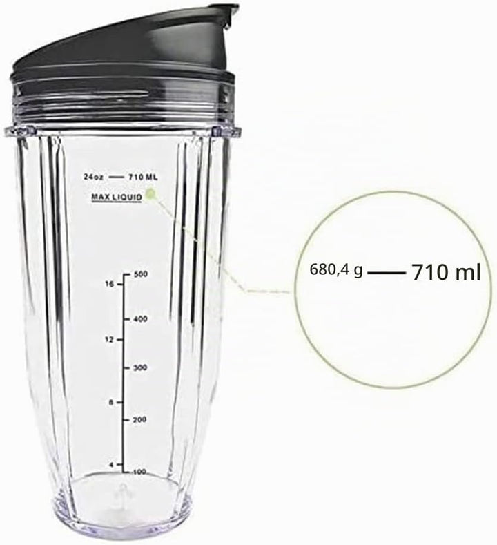 24Oz Ersatzbecher Kompatibel für BN401, BN701, SS101, BN400, BN800, BN801 Mixer