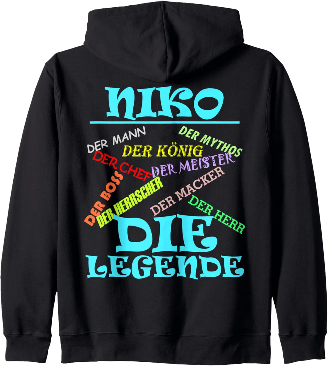Lustiger Männer Name Vorname Niko mit Spruch zu Weihnachten Kapuzenjacke