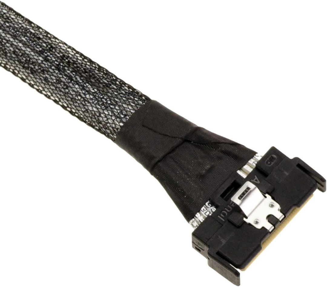 KALEA-INFORMATIQUE PCIe 5.0 Kabelkabel mit MCIO 8i 74 Pin Stecker auf Stecker Länge 80cm. MCIO 74 Pi