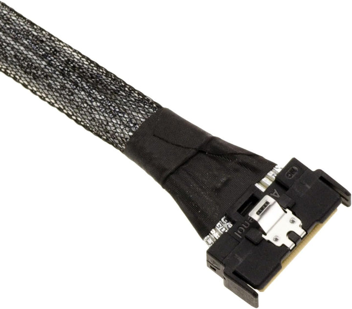 KALEA-INFORMATIQUE PCIe 5.0 Kabelkabel mit MCIO 8i 74 Pin Stecker auf Stecker Länge 80cm. MCIO 74 Pi