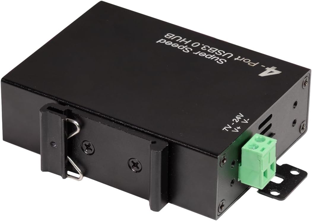 LogiLink 4-Port Hub (USB 3.0) inkl. Netzteil, Industrieausführung, 5 Gbit/s, 10 W, mit Überstrom, Üb