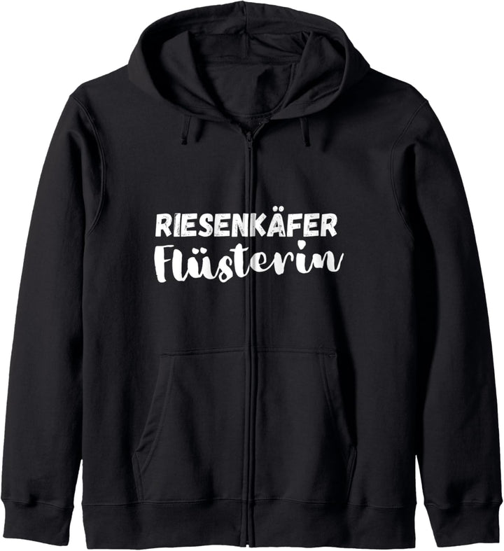Riesenkäfer Flüstererin Tiere Haustier Insekten Spruch Kapuzenjacke