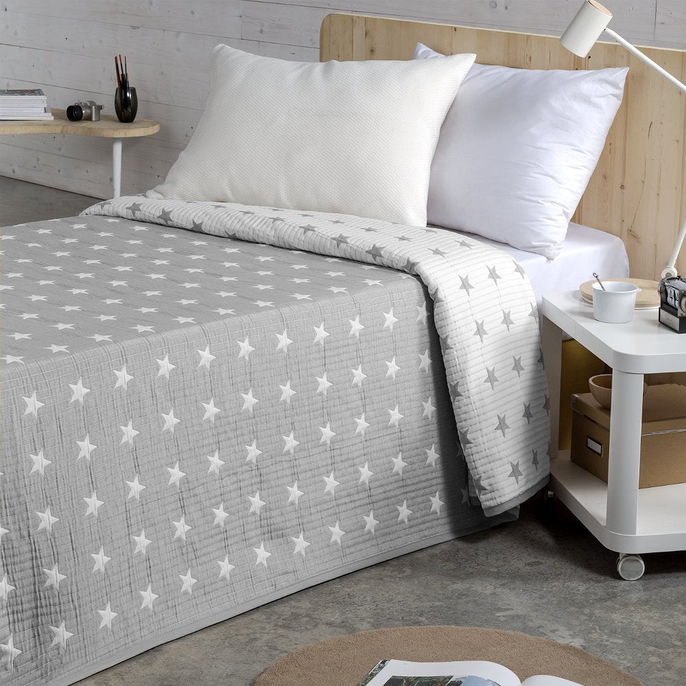 VIALMAN Tagesdecke, Grau, 180 180 Grau, 180 Grau
