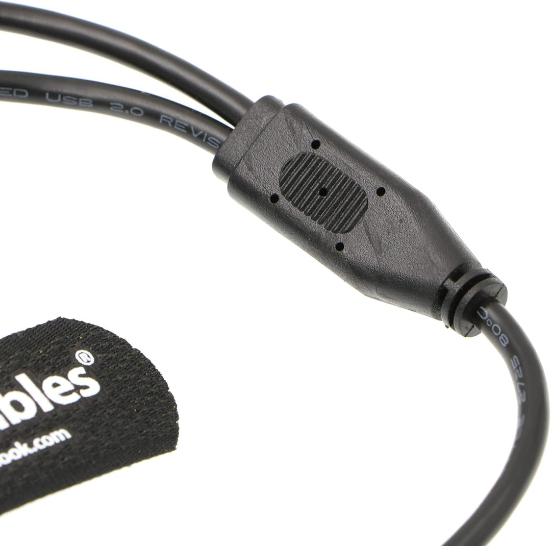 Alvin's Cables Zwei XLR 3 Pin Buchse auf 5 Pin Stecker Audio Eingangs Kabel für Arri Alexa Mini 70CM