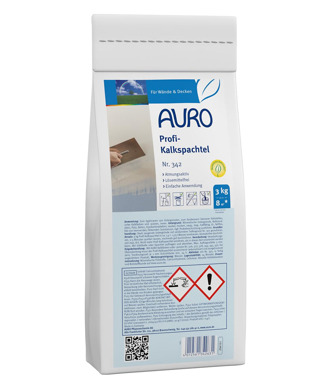 AURO Profi-Kalkspachtel Nr. 342 - 3 kg