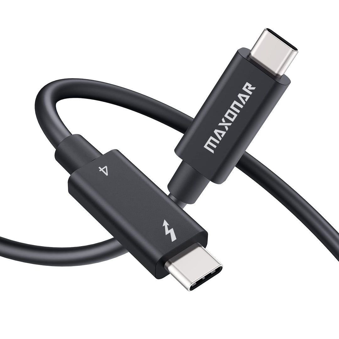 Maxonar [Intel Zertifiziert] Thunderbolt 4 Kabel 2m, TB4 Kabel,USB 4,40Gbits,8K Display,Kompatibel m