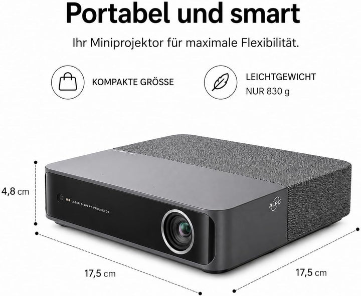 Loewe We. Beam Portabler Laser Projektor, Full HD, ALPD Laser, Dolby Audio, Miniprojektor, Beamer, h