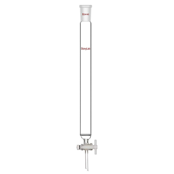 stonylab Chromatographie Säule aus Borosilikatglas, Chromatography Column 24/40 Gelenk Chromatograph