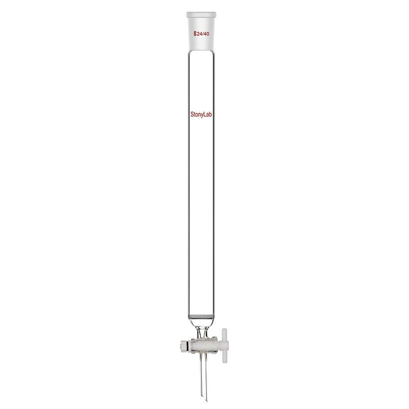 stonylab Chromatographie Säule aus Borosilikatglas, Chromatography Column 24/40 Gelenk Chromatograph