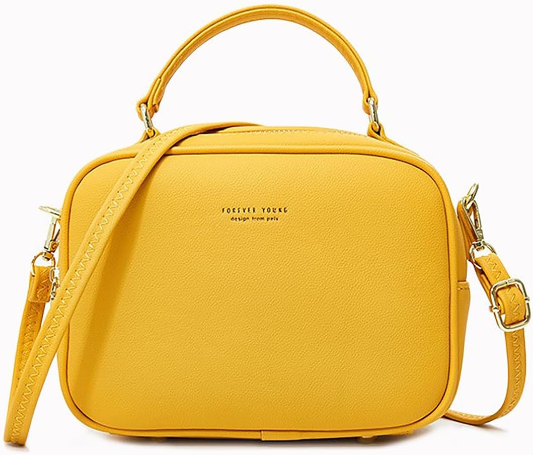 PIERRE LOUES Damen Handtasche Umhängetasche Henkeltasche Modischer Urban Chic Style PU Kunstleder fü