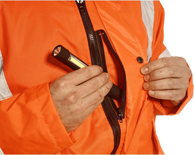 Portwest Warnschutz-Bomberjacke, Orange, Grösse S, S