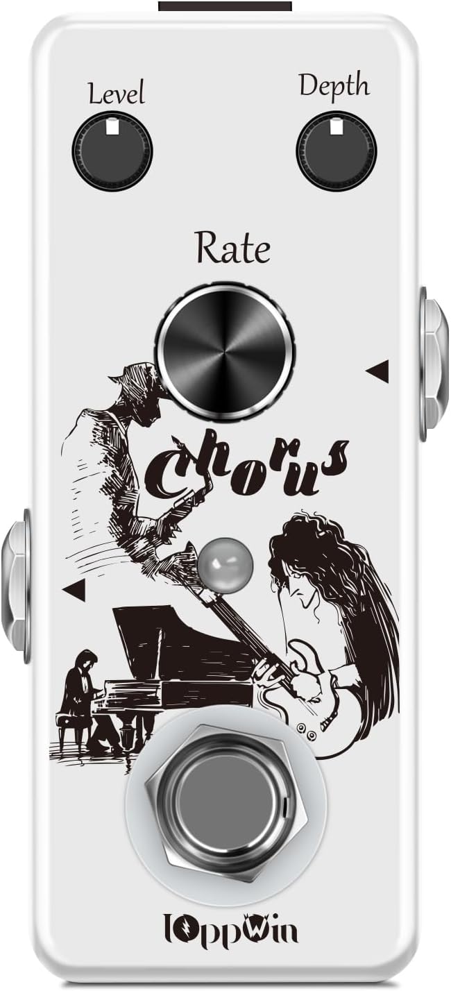 Analog Chorus Pedal - Warmes, Klares Chorus-Klang für Rock, Blues & Post-Rock | Metallgehäuse | True